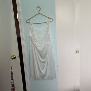 Chic White Lace Slip Dress